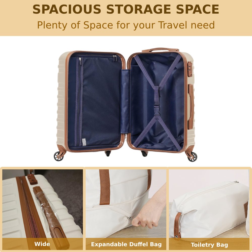 3-piece Hard Shell Carry On Luggage: image 8