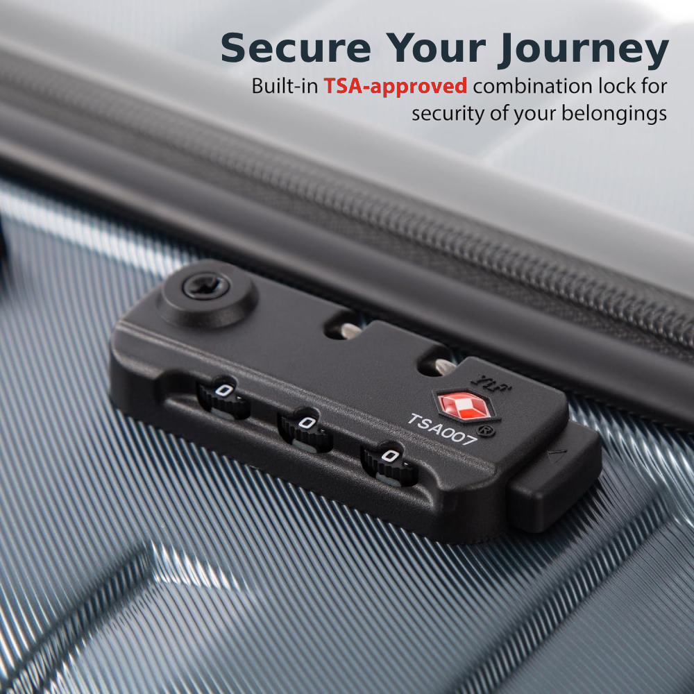 Hard Shell Luggage Sets (Gray): image 4